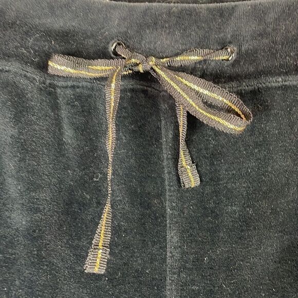 Vintage Catalina Jogging Suit Sweat Suit Velvet Size Medium Black Gold 2 piece - Picture 8 of 11